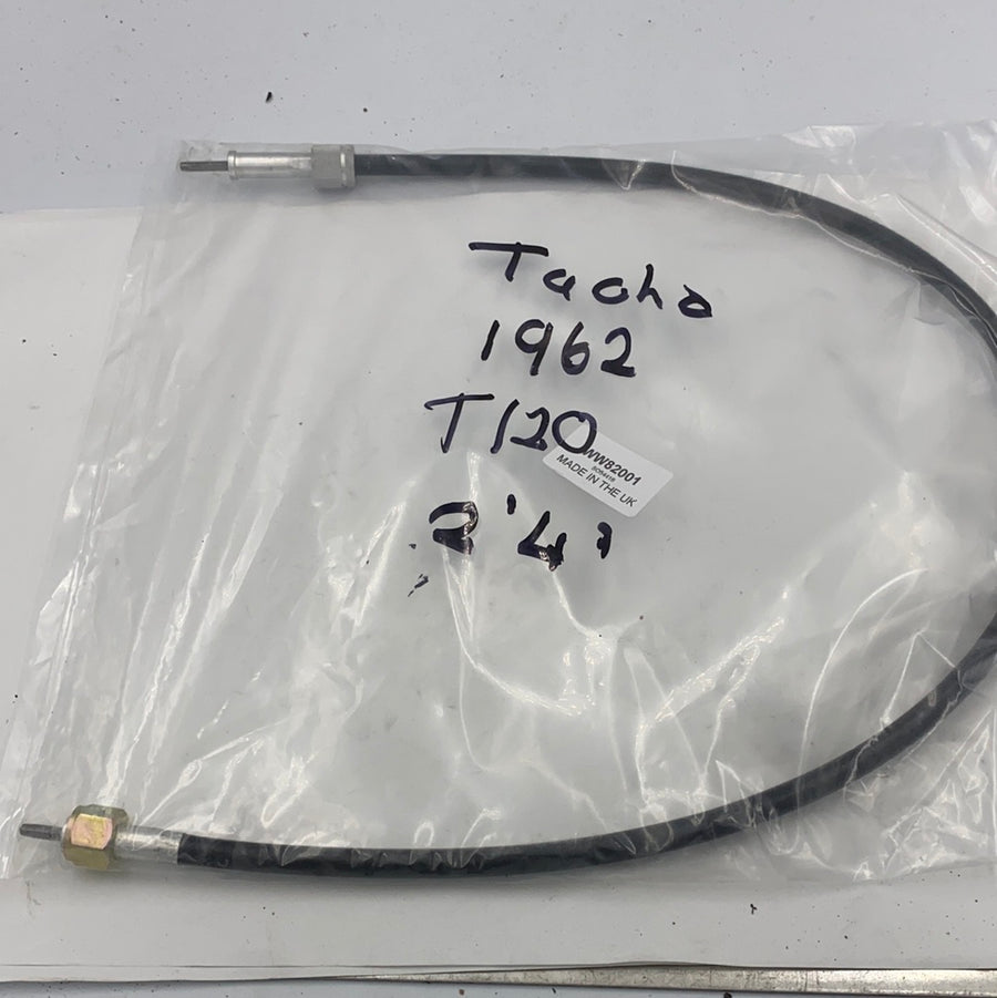 CLN/01 - T120 PRE-UNIT 2.4INCH TACHO CABLE 1962